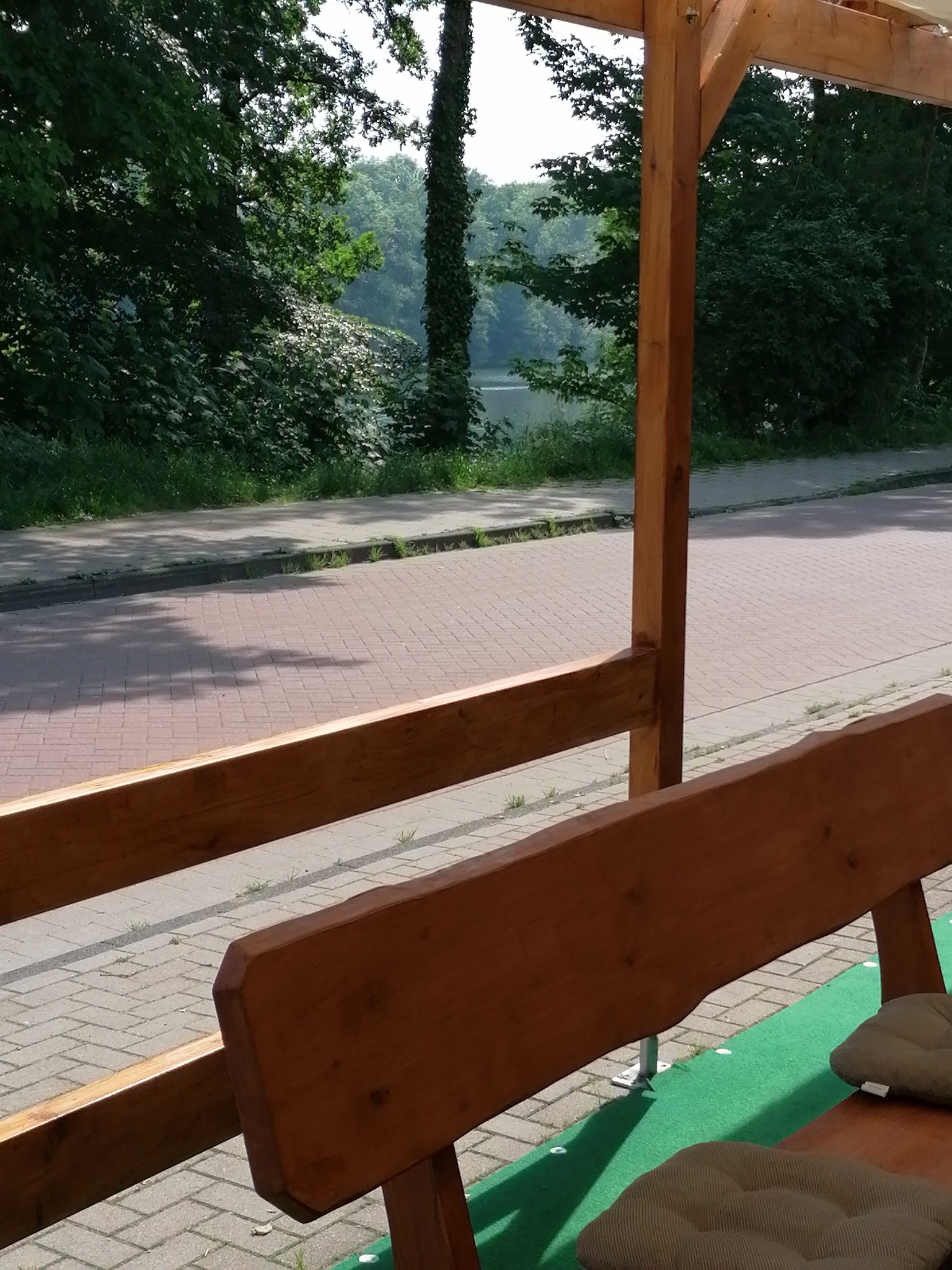 Blick von der Terrasse auf den Horstsee